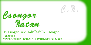 csongor natan business card